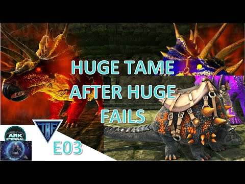 We tamed one of the best Eternal dinos!  Ark Eternal Genomes E03 Ark Survival Evolved Modded