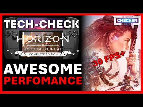 Horizon Forbidden West Complete Edition | Steam Deck | Legion Go | Tech-Check & Gameplay | 30 FPS+