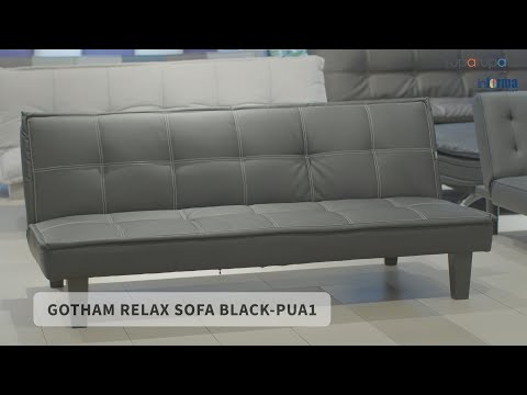 Gambar Selma Gotham Sofa Bed Kulit - Hitam