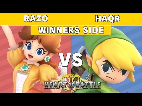 Heart of Battle Razo (Peach) vs HAQR (Toon Link) Winners Pools - Smash Ultimate