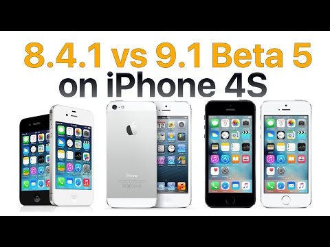 iPhone 4S iOS 9.1 Beta 5 vs iOS 8.4.1