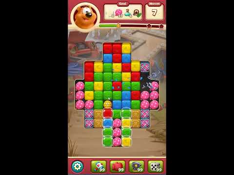 Toon Blast Level 7591 - NO BOOSTERS 🐻🐺🐱 | SKILLGAMING ✔️