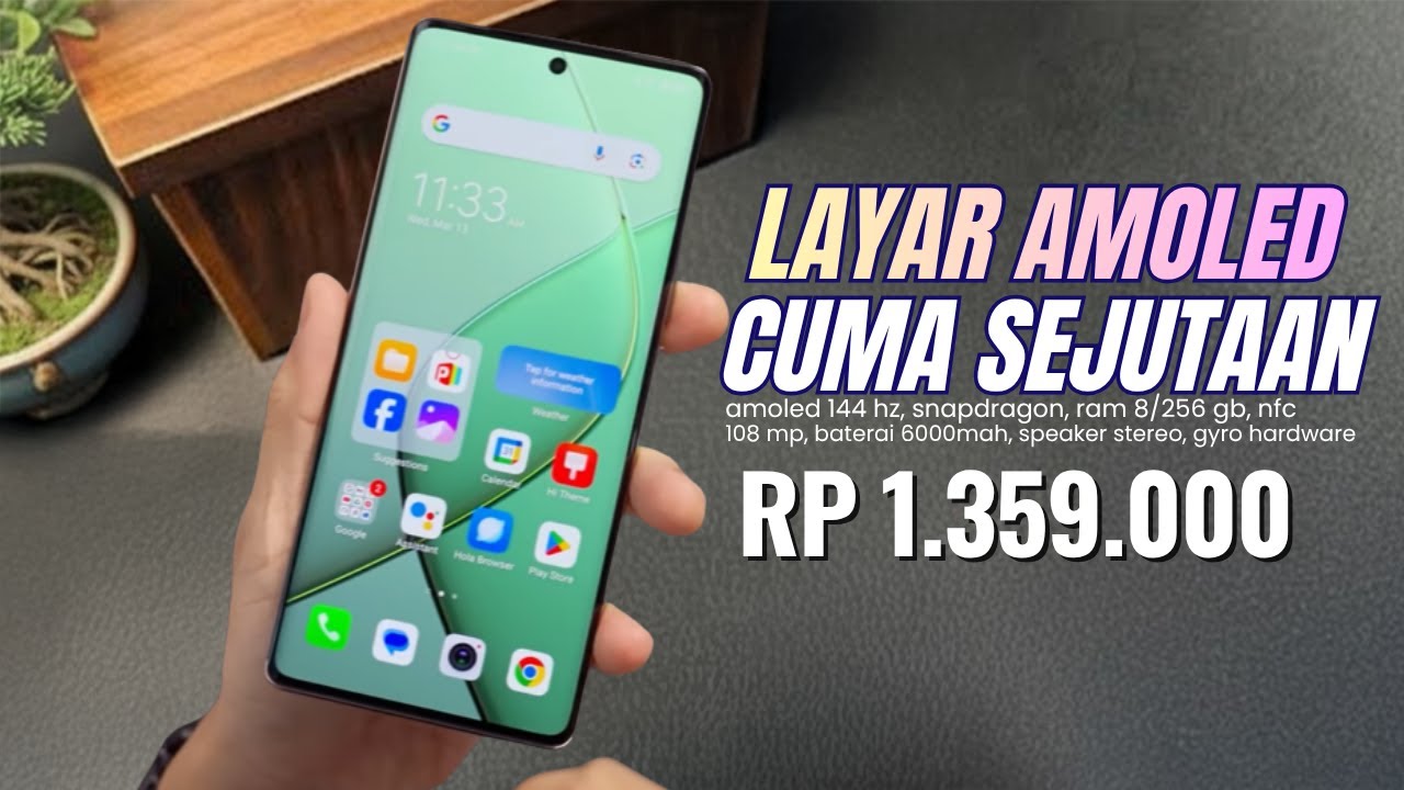 MEWAH TAPI MURAH‼️RAM 8/256GB, SNAPDRAGON - HP LAYAR AMOLED 1 JUTAAN TERBAIK AKHIR 2025