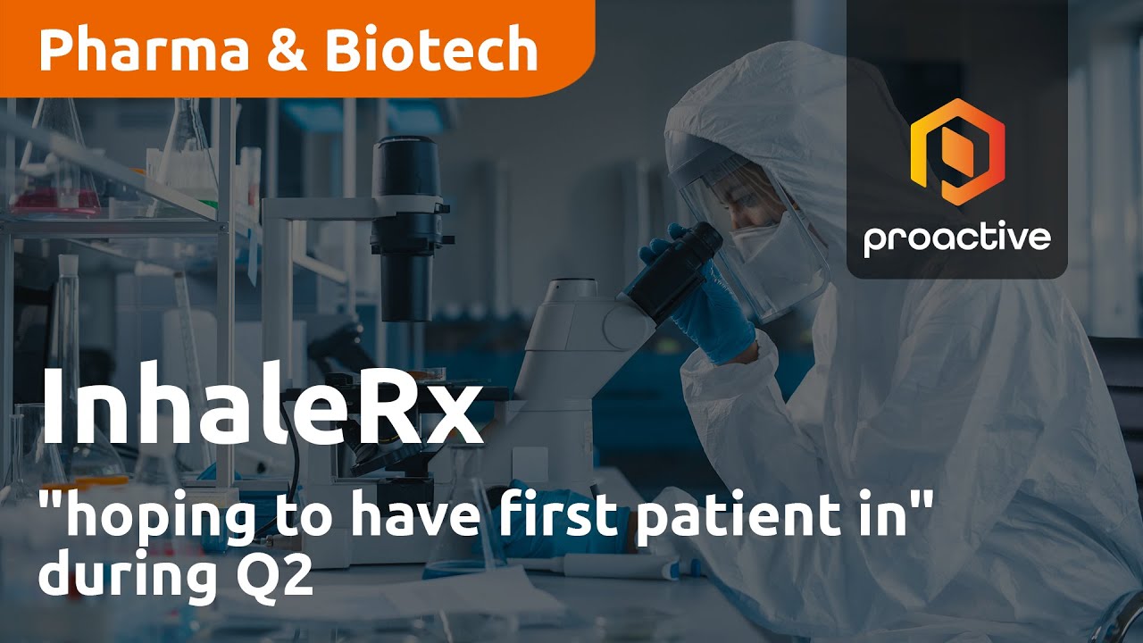 InhaleRx "hoping to have first patient in" during Q2