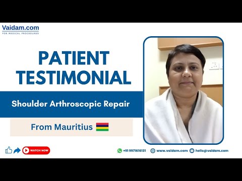 Successful Shoulder Arthroscopic Repair Surgery in India | Happy Patient from Mauritius