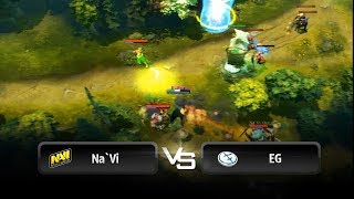 Under tower action by Na`Vi vs EG @ DreamLeague