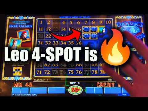 First Spin Bonus on DaVinci Diamonds KENO!