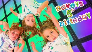 NAVEYS 5th BiRTHDAY!! My daughter's Mermaid Magic! Family Breakfast in our Pool! Real Labubu Dolls