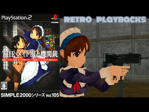 Simple 2000 Series Vol. 105: The Maid Clothes and Machine Gun (ＴＨＥ　メイド服と機関銃) /PS2/RGB RetroTink5x