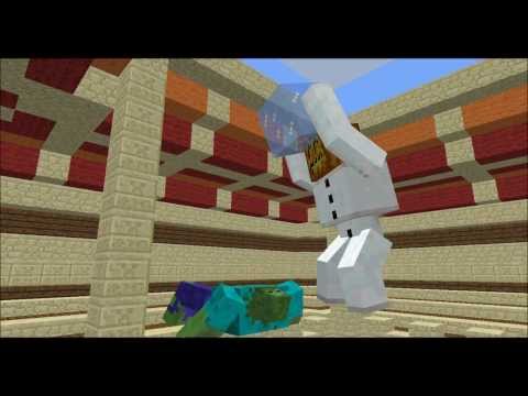 Mob Battles - Mutant Zombie vs Mutant Snow Golem - Minecraft Animation
