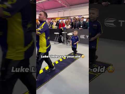 Luke Littler vs. 6 years old ‼️😳