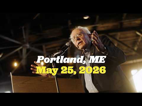 FULL SPEECH: Bernie, Troy Jackson & Graham Platner say NO To oligarchy & endless war in Portland, ME