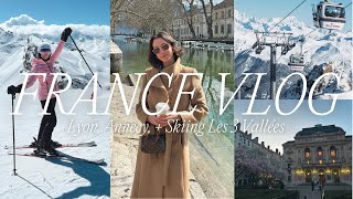 FRANCE TRAVEL VLOG: skiing in the French Alps (Les Trois Vallées) 🎿🏔️ + exploring Lyon & Annecy