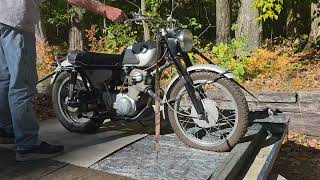 23-Years-Owned 1965 Honda CL77 Scrambler Idle