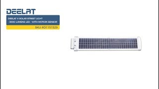 Solar Street Light - 3000 Lumens LED - with Motion Sensor SKU #D1151529