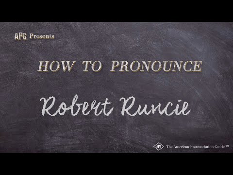 How to Pronounce Robert Runcie (Real Life Examples!)