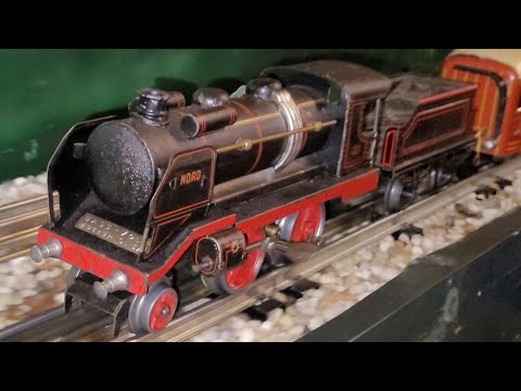 JEP electric tinplate train set 0 gauge spur 0 blechbahn