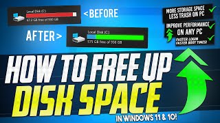🔧 How to FREE Up More than 30GB+ Of Disk Space in Windows 11 & 10! ✅