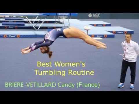 36th FIG Trampoline World Championships 2022.Women's Tumbling.Best Routine.BRIERE VETILLARD Candy