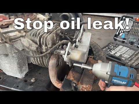 How to fix leaking valve cover Kohler Courage engine, gasket replacement