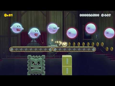 Super Mario Maker 2 🔧 The Haunted Rollercoaster 🔧 by Spanky MM2