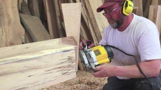 Cutting dovetail joints on timbers