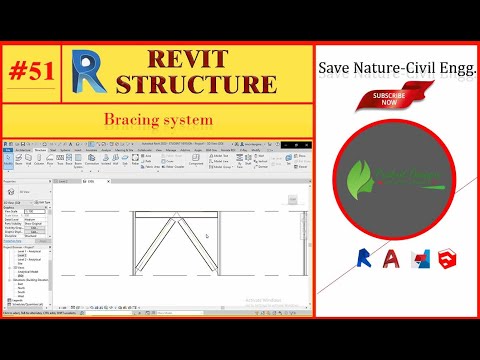 #51. How To Crete a Brace in Revit| Bracing system Use .|Revit Structure For Free
