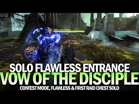 Solo Vow of the Disciple Raid - Flawless Entrance (Contest Mode) [Destiny 2]