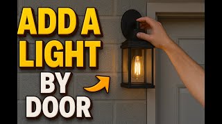 Add Outside Light By Door On CONCRETE BLOCK WALL? (BEST Step By Step)