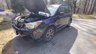 2014 subaru forester windshield washer pump and hose repair