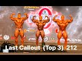 2022 Mr Olympia 212-class PREJUDGING, LAST CALLOUT