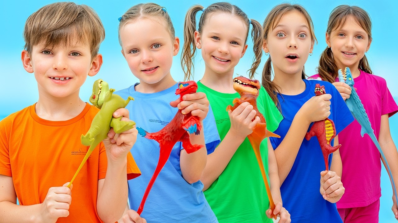 Stretchy Dinosaur Science Experiment & Magic T-Rex Transformation