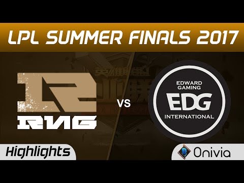 RNG vs EDG Highlights Game 1 LPL SUMMER PLAYOFF FINALS 2017 Royal Never Give Up vs Edward Gaming