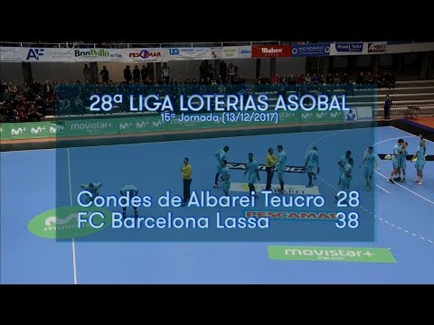 LIGA LOTERIAS ASOBAL J15 Condes de Albarei Teucro - FC Barcelona Lassa 28 - 38