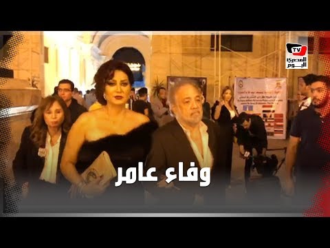 وفاء عامر تُرسل القبلات في ختام مهرجان الإسكندرية السينمائي