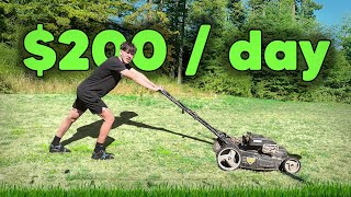 I Tried Real Life Side Hustles For A Week (Lawn Mowing, Car Detailing)