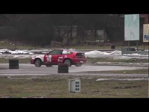 Wojciech Woś Honda CRX - SuperOES II Runda Tor Kielce 25-02-2012