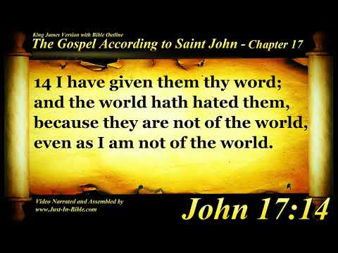 The Gospel of John Chapter 17 - Bible Book #43 - The Holy Bible KJV Read Along Audio/Video/Text