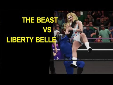 GLOW 1985 - The Beast vs Liberty Belle - Mixed Match
