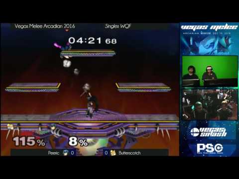 Arcadian Winter 2016 - Melee - Singles - WQF - Butterscotch (Fox) vs Peeric (Marth)