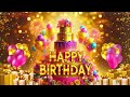 HAPPY BIRTHDAY SONG Gold Pink Birthday Happy Birthday Song For Kids Happy Birthday To You