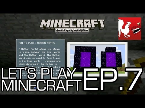 Let's Play Minecraft - Episode 7 - Enter the Nether Part 2 | Rooster Teeth