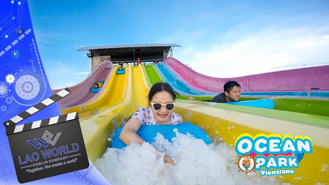 ພາບບັນຍາກາດວັນ ເດັກນ້ອຍສາກົນ Children's Day ທີ່ ສວນນໍ້າໂອຊຽນປາກ ລາວ-ໄອເຕັກ ວັນທີ 01-06-2020