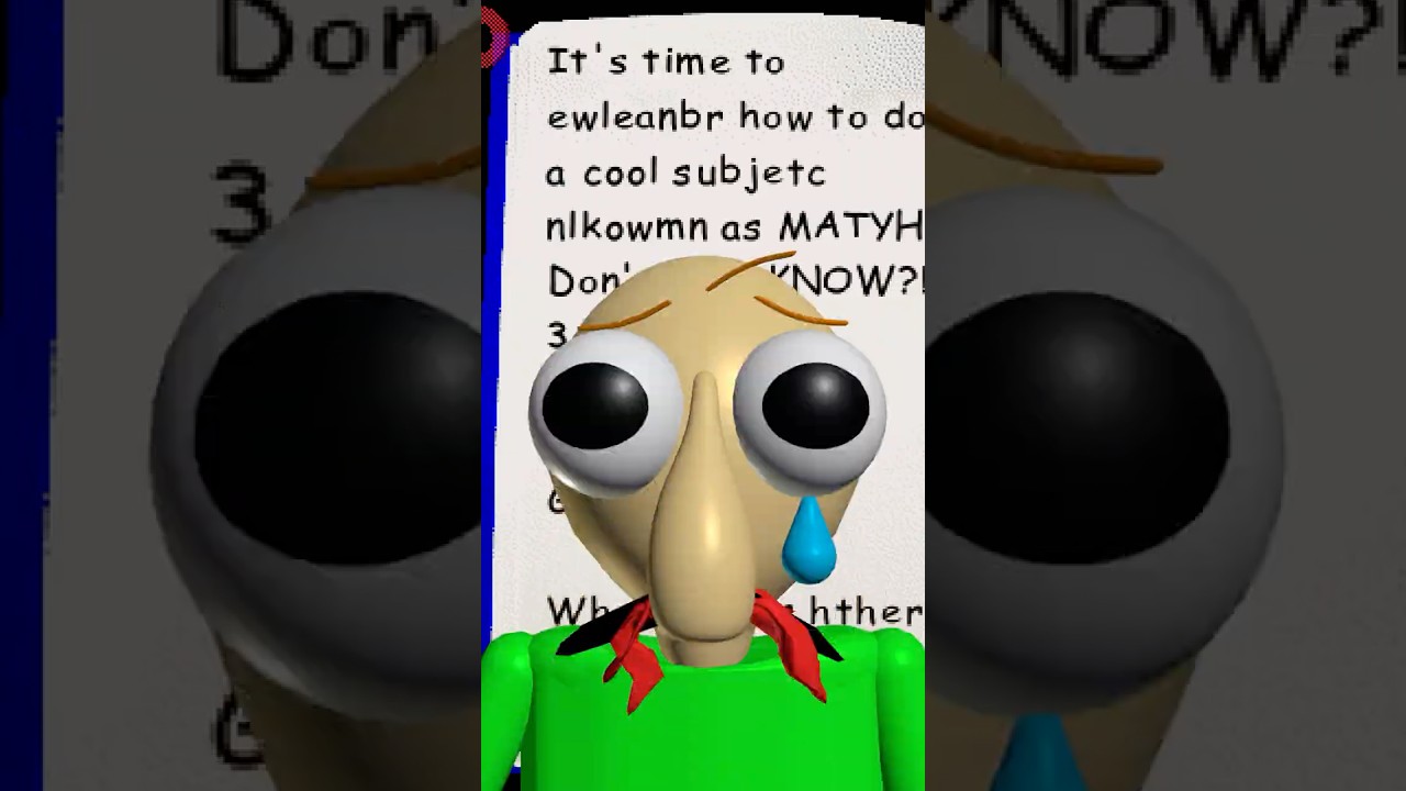 Did You Know That in Baldi's Basics Classic Remastered?? #2 #baldi #nostalgia #baldisbasics #roblox