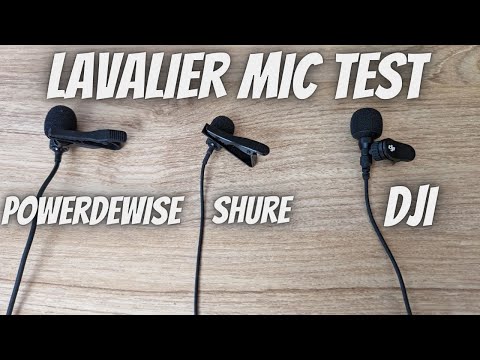 DJI VS Shure MVL VS PowerDewise Lavalier Mic Audio Test With The DJI Wireless Mic System