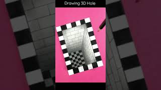 3D Hole Drawing Optical Illusion Drawing Shorts 3D...