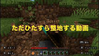 ただひたすら整地する動画