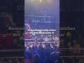 Roman Reigns Easily Catches Mic From Brock Lesnar