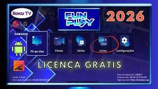 FUN PLAY DISPONÍVEL EM LG SAMSUNG ROKU TV ANDROID E FIRE STICK FUN PLAY 2026