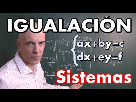 Método de igualación. Resolución de sistemas de ecuaciones